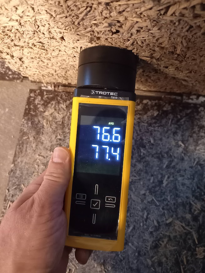 mikrohullámú nedvességmérő